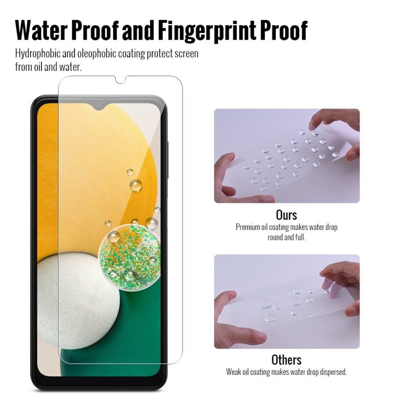 JP Long Pack Tempered Glass, 3 screen protectors, Samsung Galaxy A13