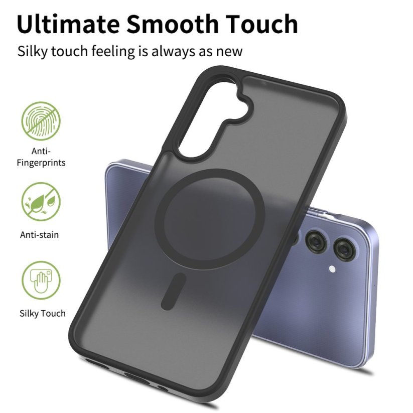 JP MagFit Colour MagSafe obal s N52 magnetem, Samsung Galaxy A16 5G, černý