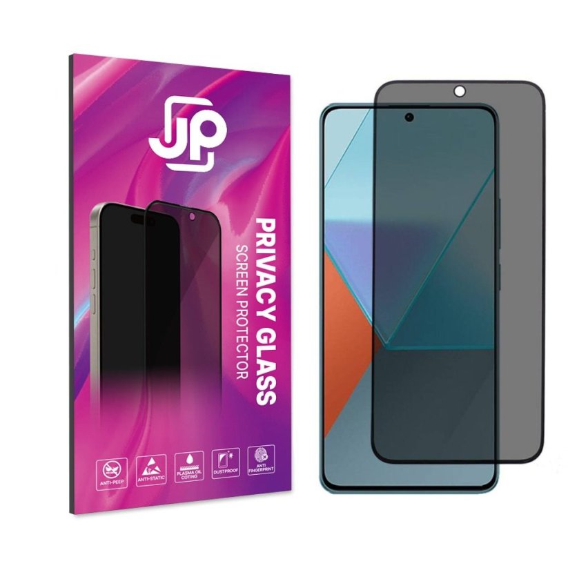 JP Privacy Tvrzené sklo, Xiaomi Redmi Note 13 Pro Plus 5G, černé