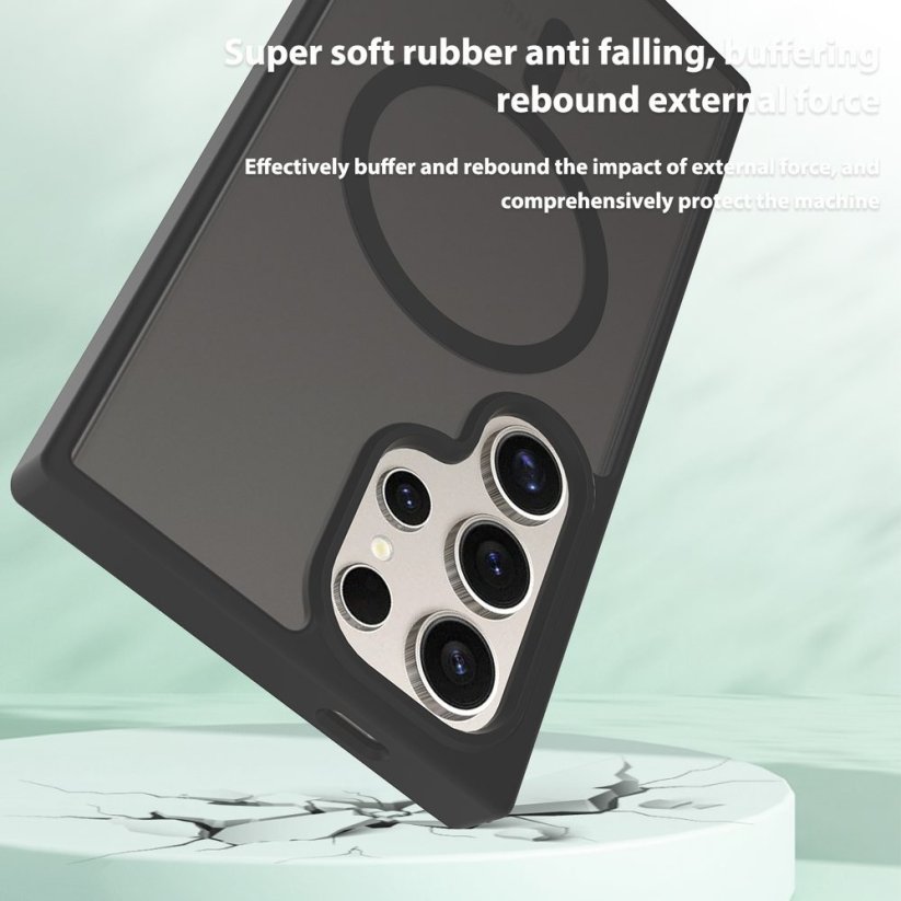 JP MagFit Colour MagSafe case with N52 magnet, Samsung Galaxy S24 Ultra, Black