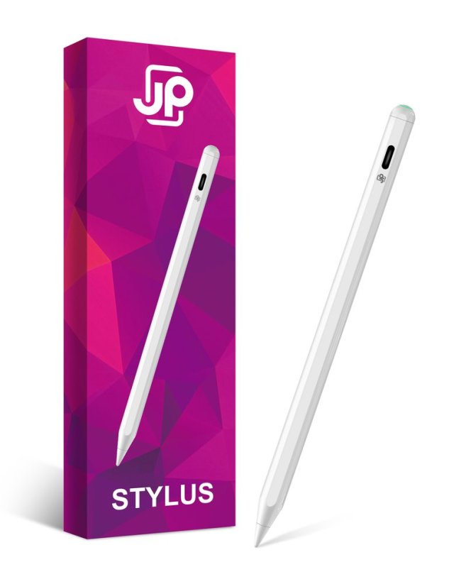 JP Stylus Pro dotykové pero s chytrým tlačítkem, bílé