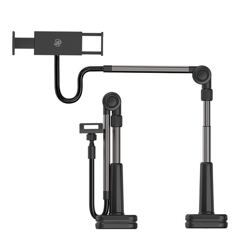 JP Universal Tablet and Phone Holder for Desk with Rotatable and Adjustable Arm TH02, Black