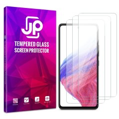 JP Long Pack Tempered Glass, 3 screen protectors, Samsung Galaxy A53