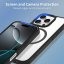 JP MagFit Clear MagSafe obal s N52 magnetem, iPhone 16 Pro, modrý