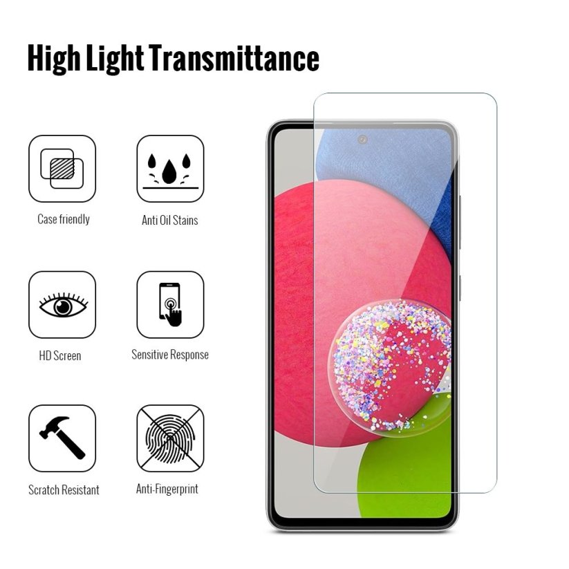JP Long Pack Tvrzených skel, 3 skla na telefon, Samsung Galaxy A52