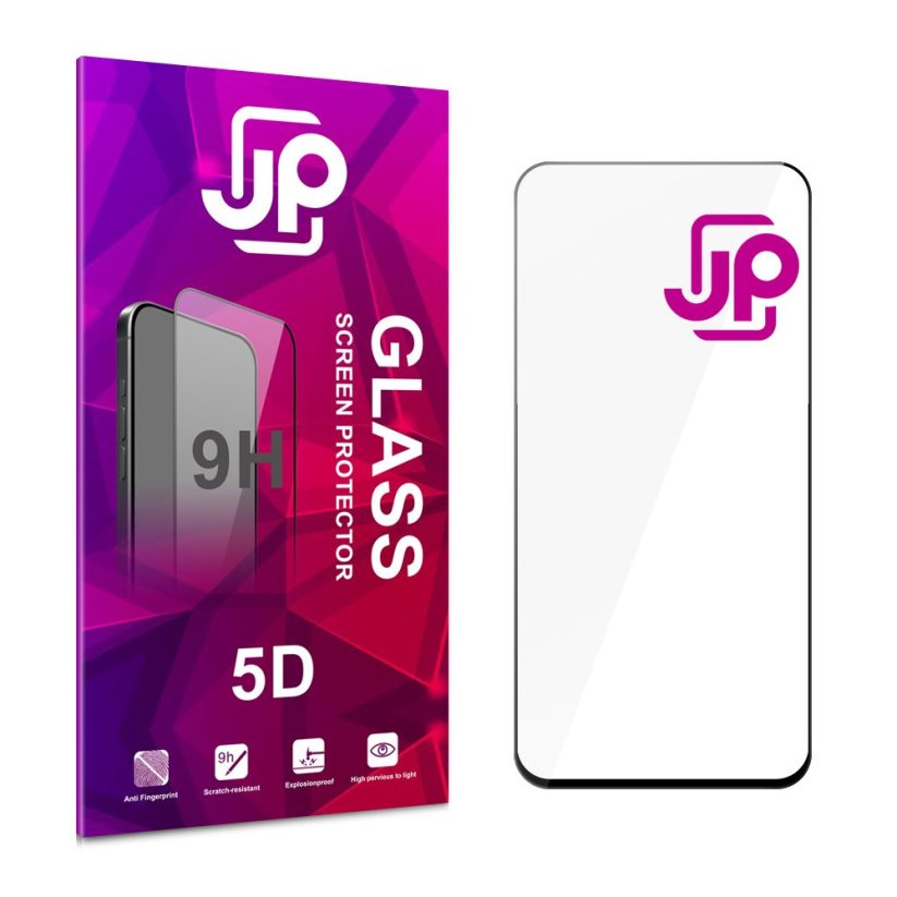 JP 5D Tempered Glass, Xiaomi Redmi Note 14 4G, black