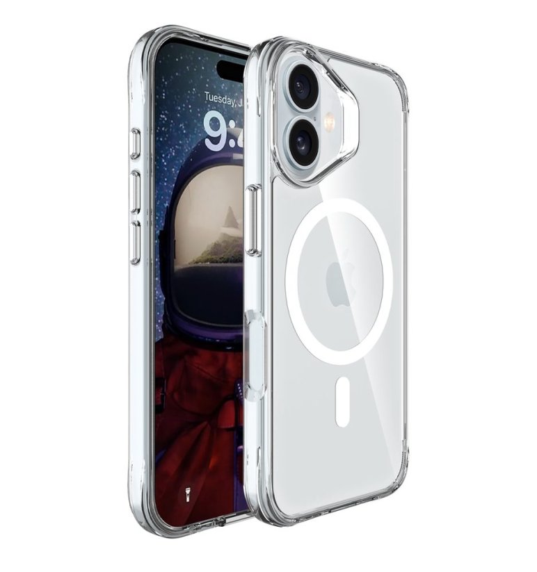 JP MagFit MagSafe Case with 3M SGS Certification, iPhone 16 Plus, Transparent