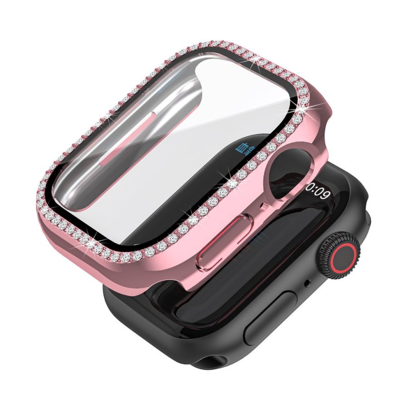 JP Watch case Diamond, Apple Watch 4 / 5 / 6 / SE, 44 mm, pink