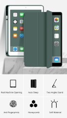 JP Smart case Pen tablet case, iPad Pro 11 2018 / 2020 / 2021 / 2022, iPad Air 4 10.9 2020 / Air 5 10.9 2022 / Air 11 2024, Black