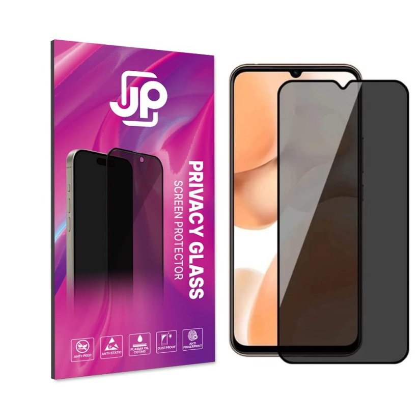 JP Privacy Tempered Glass, Xiaomi Redmi Note 12 Pro Plus, Black