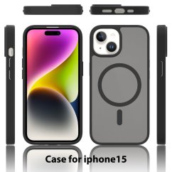 JP MagFit Colour MagSafe obal s N52 magnetem, iPhone 15, světle růžový