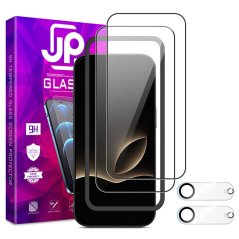 JP Full Pack Tvrzených skel, 2x 3D sklo s aplikátorem + 2x sklo na čočku, iPhone Air