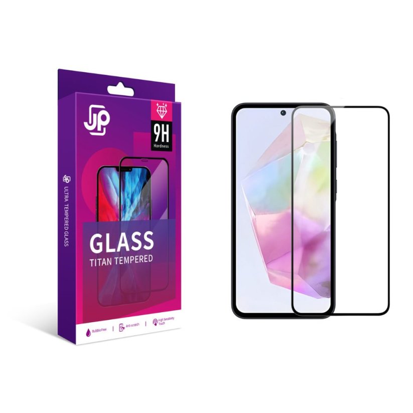 JP Titan extra odolné tvrzené sklo, Samsung Galaxy A36, černé