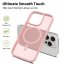 JP MagFit Colour MagSafe case with N52 magnet, iPhone 16, Light Pink