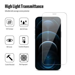 JP Combo Pack, Set of 2 Tempered Glass and 2 Camera Glass, iPhone 12 Pro