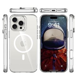 JP MagFit MagSafe Case with 3M SGS Certification, iPhone 16 Pro Max, Transparent