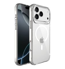 JP MagFit MagSafe obal s 3M SGS certifikátem, iPhone 17 Pro Max, průhledný