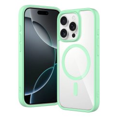 JP MagFit Clear MagSafe case with N52 magnet, iPhone 16 Pro, Green