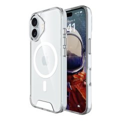 JP MagFit MagSafe obal s 1.2M SGS certifikátem, iPhone 17, průhledný