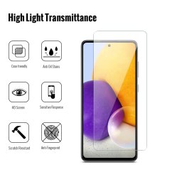 JP Long Pack Tempered Glass, 3 screen protectors, Samsung Galaxy A72