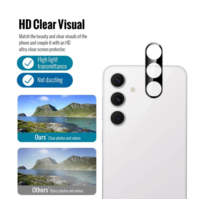 JP 5D Combo pack, Sada 2 5D tvrzených skel a 2 sklíček na fotoaparát, Samsung Galaxy S26 Plus
