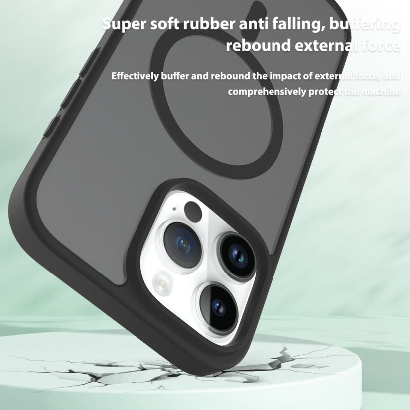 JP MagFit Colour MagSafe obal s N52 magnetem, iPhone 16 Pro Max, světle růžový