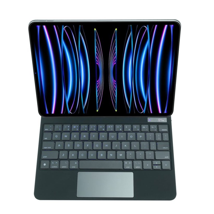 JP Magnetic Keyboard MK01 Tablet Case with Display, iPad Pro 11 2018 / 2020 / 2021 / 2022, iPad Air 4 10.9 2020 / Air 5 10.9 2022 / Air 11 2024, Black