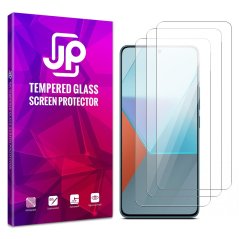 JP Long Pack Tempered Glass, 3 screen protectors, Xiaomi Redmi Note 13 Pro
