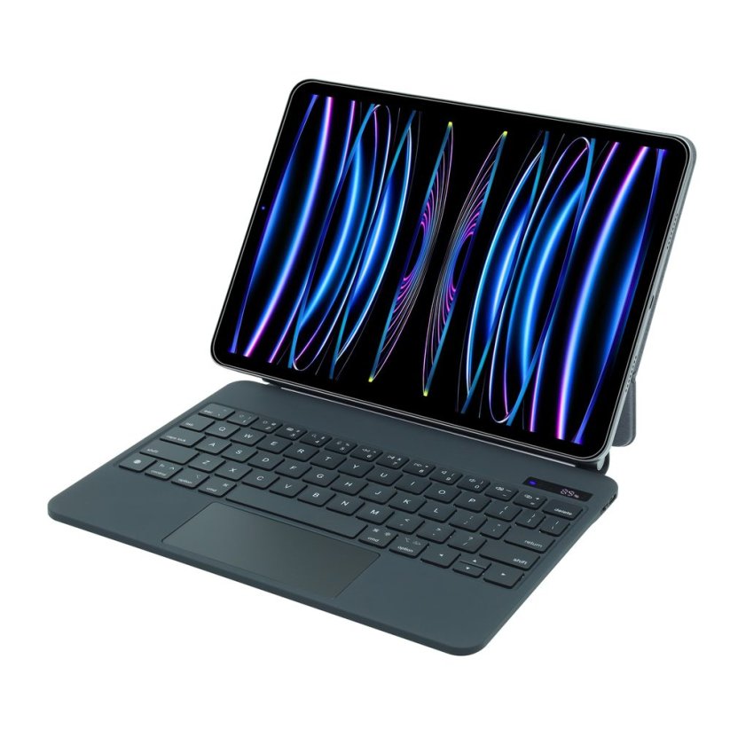 JP Magnetic Keyboard MK01 pouzdro na tablet s displejem, iPad Pro 11 2018 / 2020 / 2021 / 2022, iPad Air 4 10.9 2020 / Air 5 10.9 2022 / Air 6 11 2024 / Air 7 11 2025 / Air 8 11 2026, černé