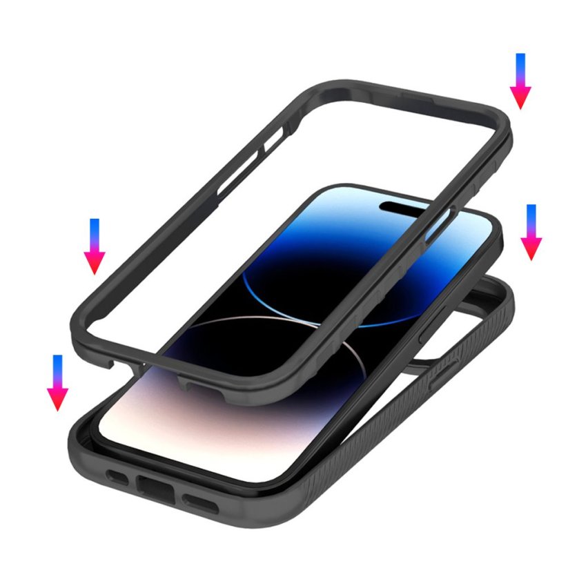 JP Defense360 obal, iPhone 14 Pro, černý