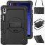 JP Solid360 tablet case, Samsung Tab S9+, black