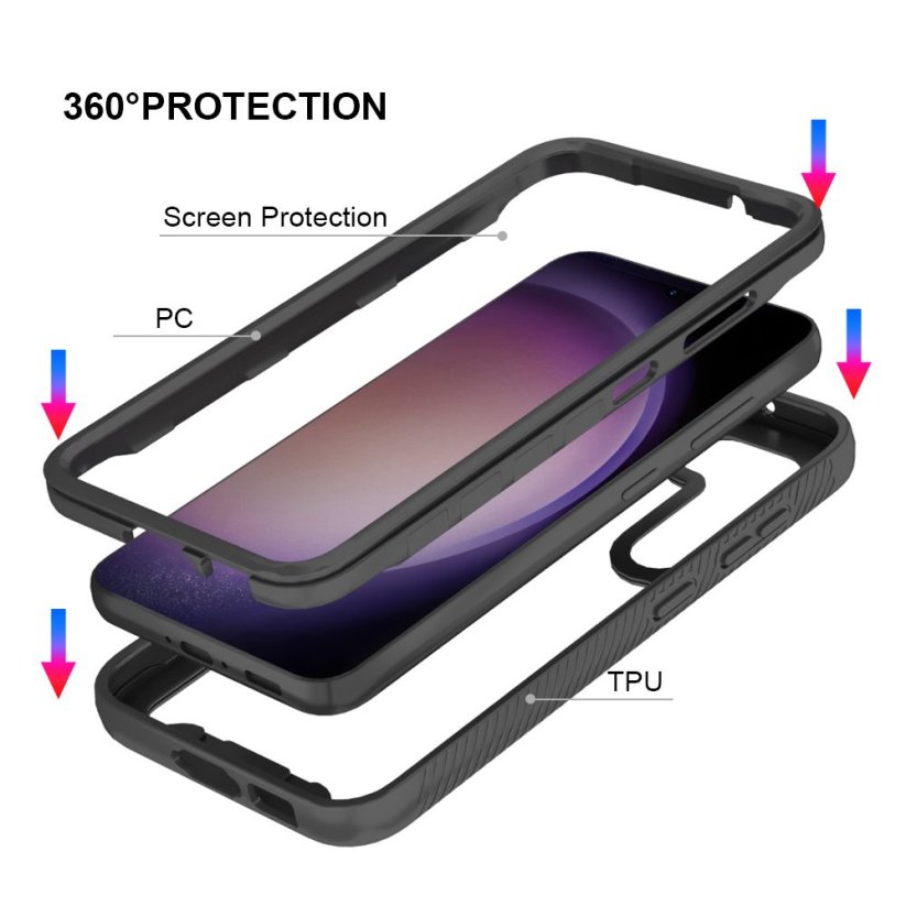 JP Defense360 obal, Samsung Galaxy S23 Plus, černý