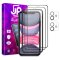 JP Full Pack Tempered glass, 2x 3D glass with applicator + 2x camera glass, iPhone 11