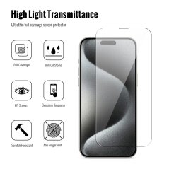 JP Combo pack, Sada 2 tvrzených skel a 2 sklíček na fotoaparát, iPhone 15 Pro Max