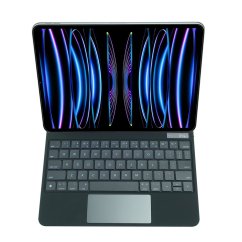 JP Magnetic Keyboard MK01 Tablet Case with Display, iPad Pro 11 2018 / 2020 / 2021 / 2022, iPad Air 4 10.9 2020 / Air 5 10.9 2022 / Air 11 2024, Black