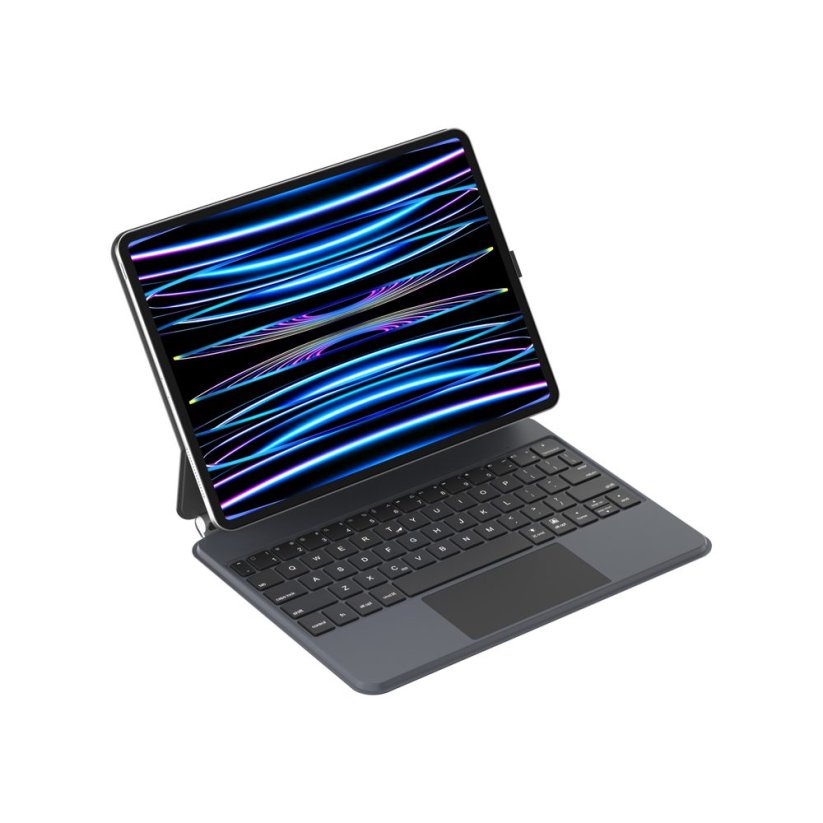 JP Magnetic Keyboard MK04C Tablet Case with PIN Socket Connection, iPad Pro 11 2018 / 2020 / 2021 / 2022, iPad Air 4 10.9 2020 / Air 5 10.9 2022 / Air 11 2024, Black