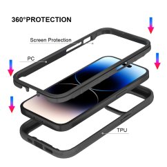 JP Defense360 case, iPhone 14 Pro, black