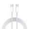 JP kabel USB-C na USB-C, PD60W, QC 4.0, 3A, 480Mb/s, bílý, 2 metry