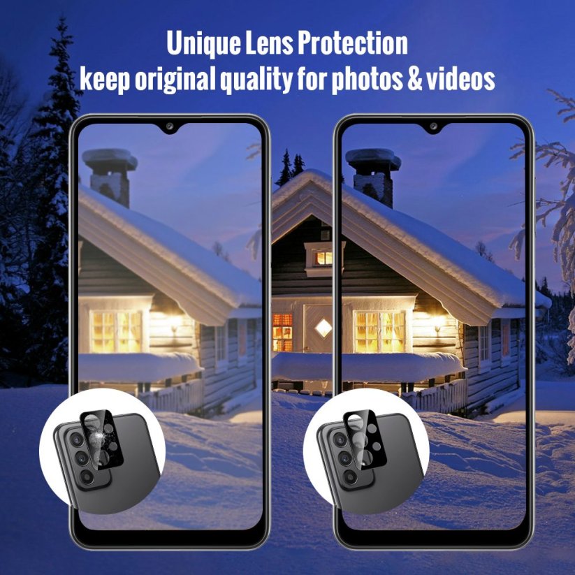 3D Tempered glass for camera lens,  Samsung Galaxy A23