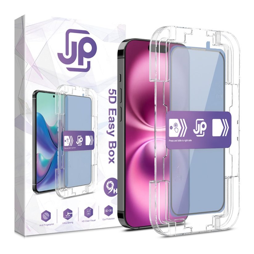 JP Easy Box 5D Tempered Glass, iPhone 16