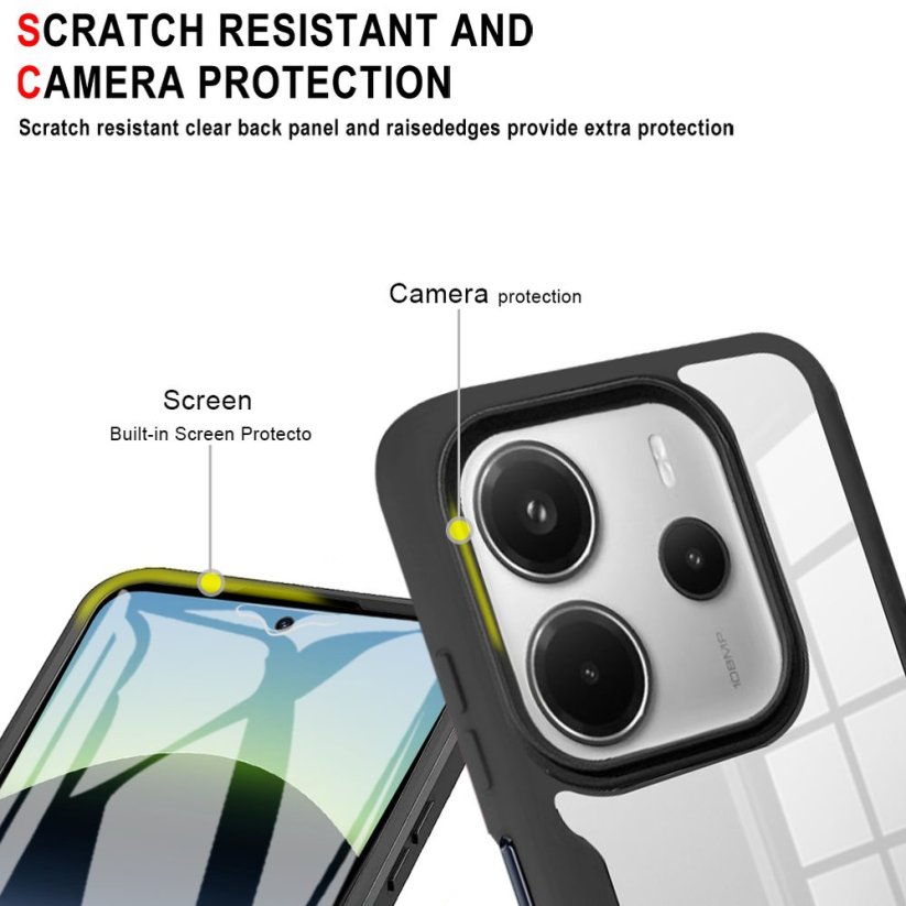 JP Defense colorful obal, Xiaomi Redmi Note 14 5G, červený