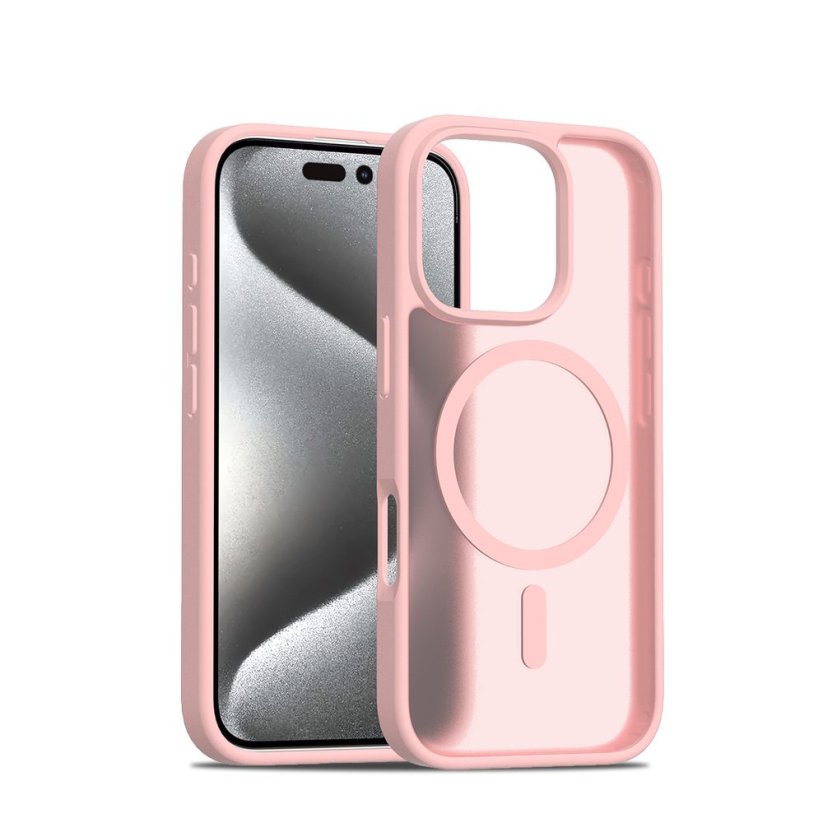 JP MagFit Colour MagSafe case with N52 magnet, iPhone 16, Light Pink