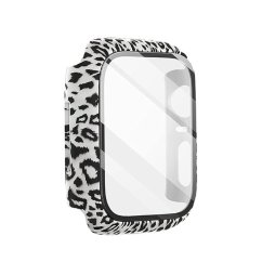 JP Watch case Motive, Apple Watch 4 / 5 / 6 / SE 1 / 2 / 3, 44 mm, leopard černobílý