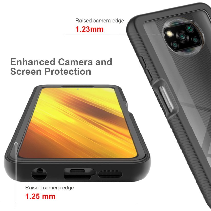 JP Defense360 case, Xiaomi Poco X3, black