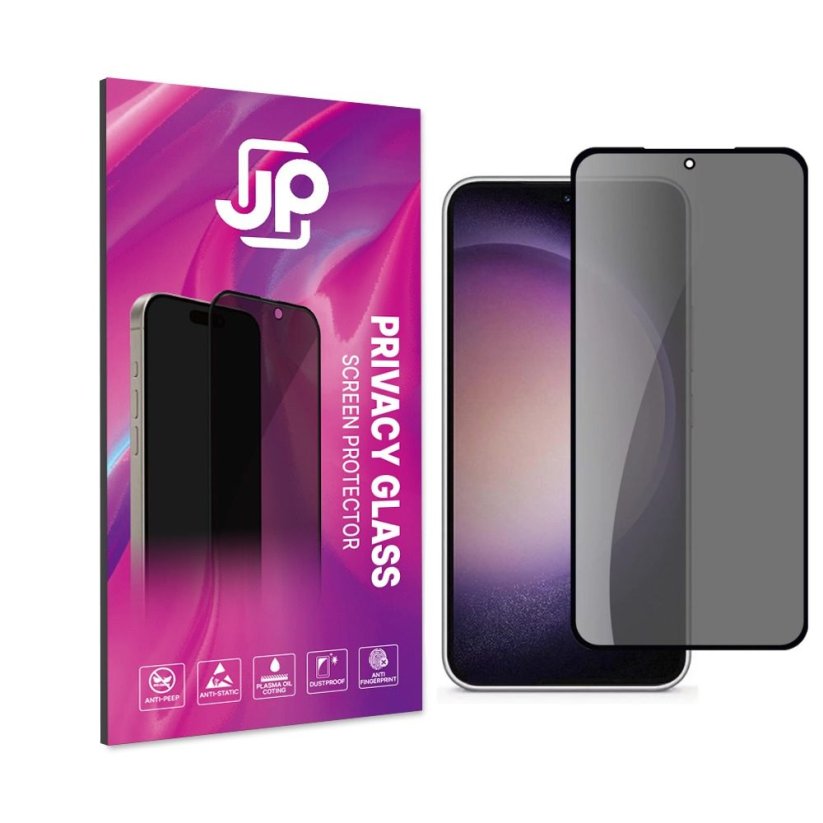 JP Privacy Tempered Glass, Samsung Galaxy S23 FE, Black