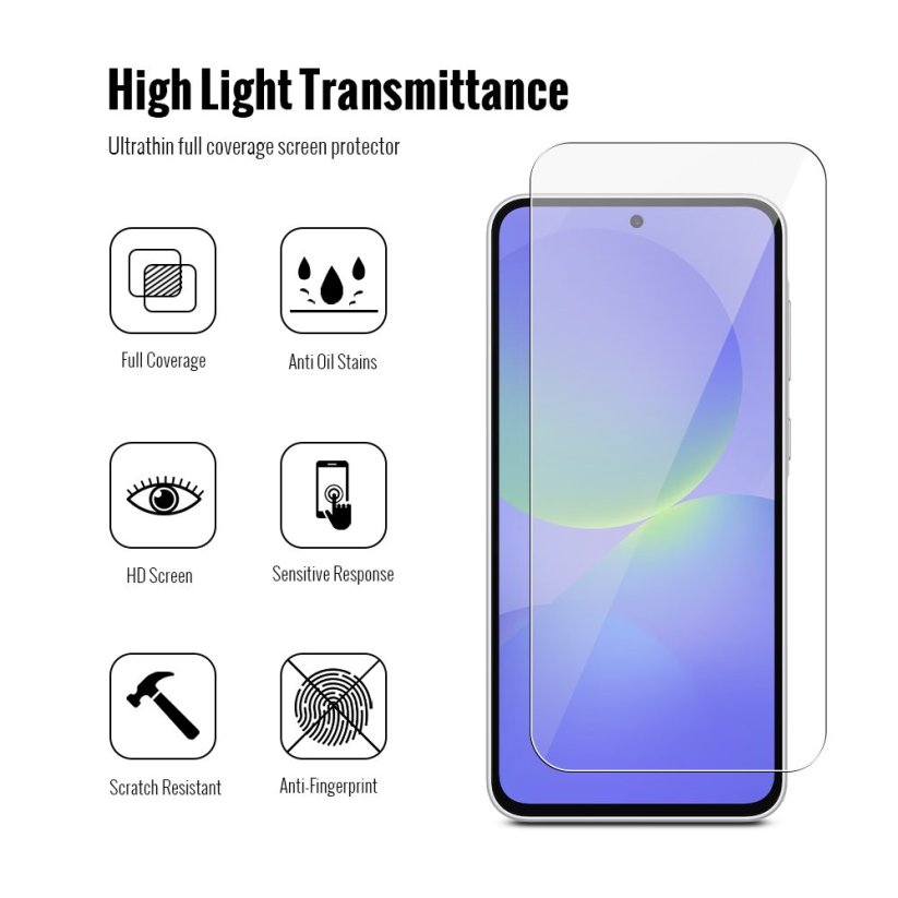 JP Combo pack, Sada 2 tvrzených skel a 2 sklíček na fotoaparát, Samsung Galaxy A57