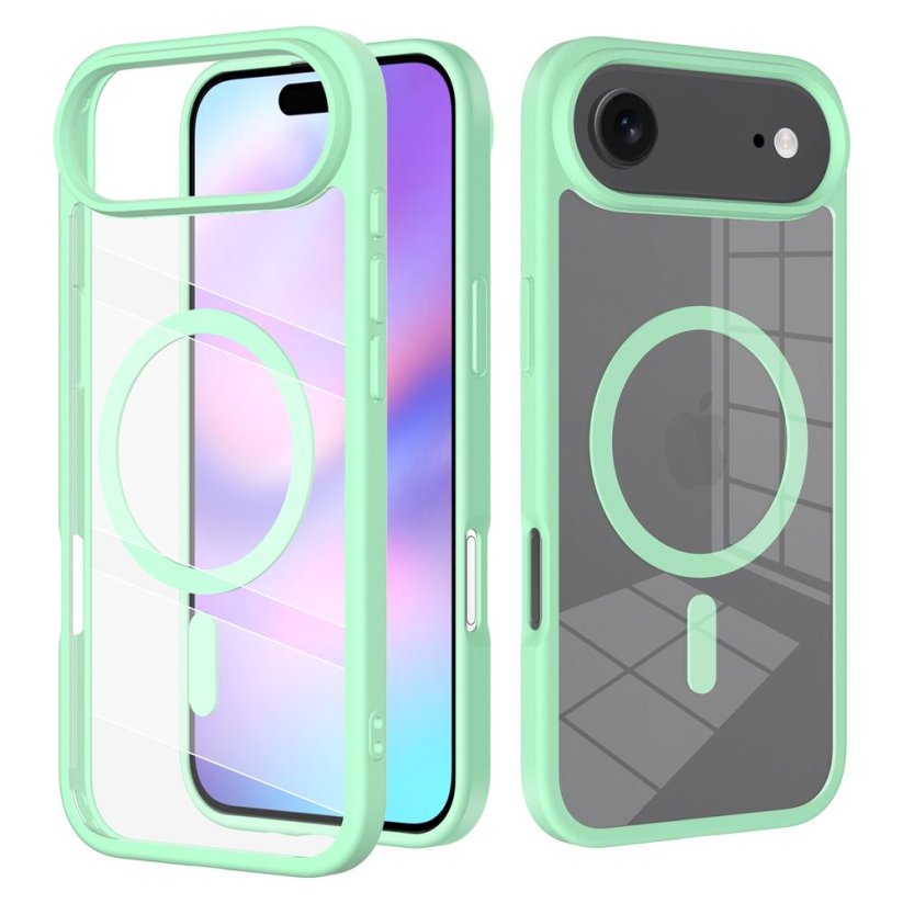 JP MagFit Clear MagSafe obal s N52 magnetem, iPhone Air, zelený