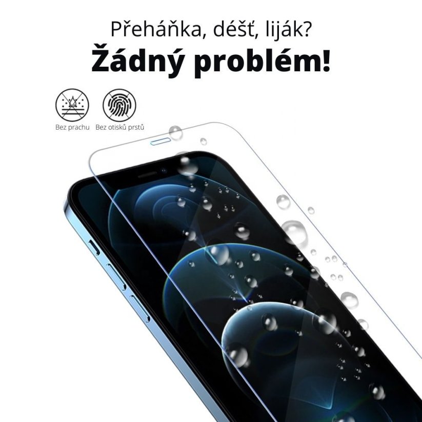 JP Long Pack Tempered Glass, 3 screen protectors with applicator, iPhone X / XS