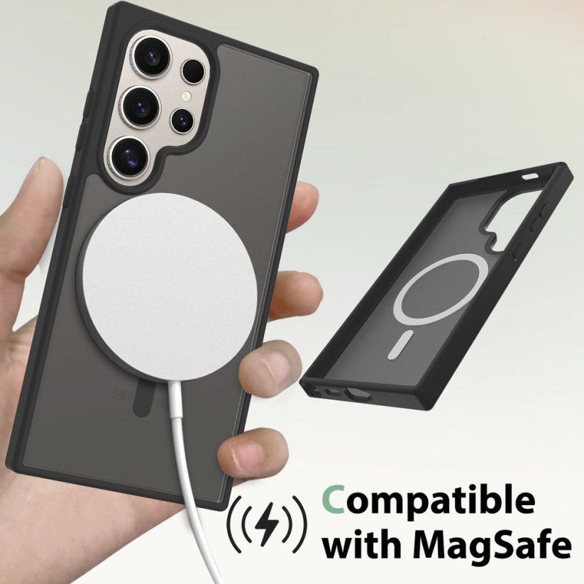 JP MagFit Colour MagSafe case with N52 magnet, Samsung Galaxy S24 Ultra, Black