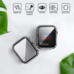 JP Watch case Motive, Apple Watch 7 / 8 / 9, 41 mm, leopard black & white